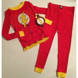 The Flash 2 pc Superhero Pajama Pjs Set Sz 4 NWT
